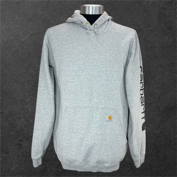 Carhartt Other - Carhartt Men's Loose Fit Pullover Hoodie Sweatshirt Light Gray• Medium